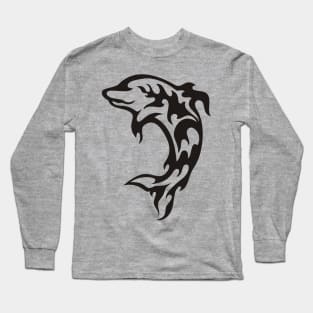 Dolphin Tribal Long Sleeve T-Shirt